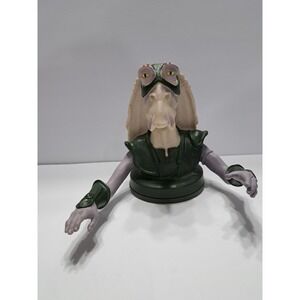 Vintage Jar Jar Binks STAR WARS Cup Topper Green Uniform Lucas‎ Films